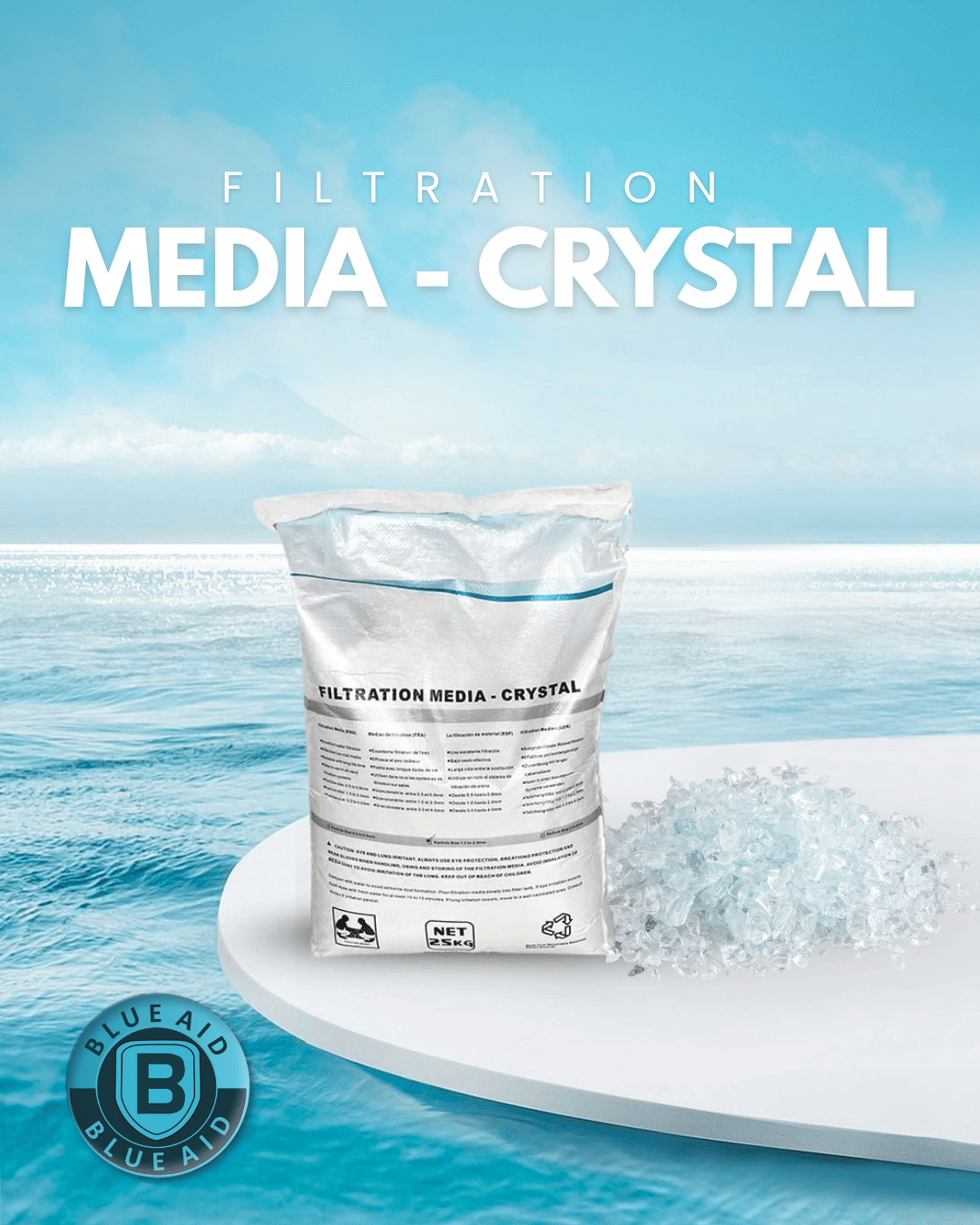 Filtration media - crystal