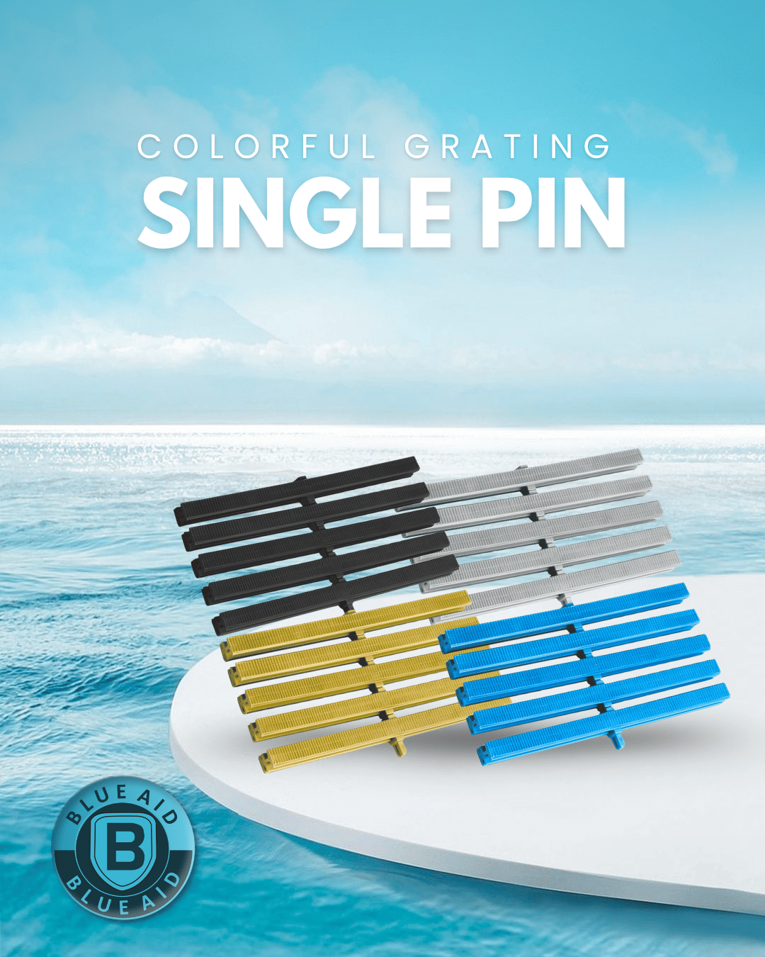 Single Pin Colorful Grating
