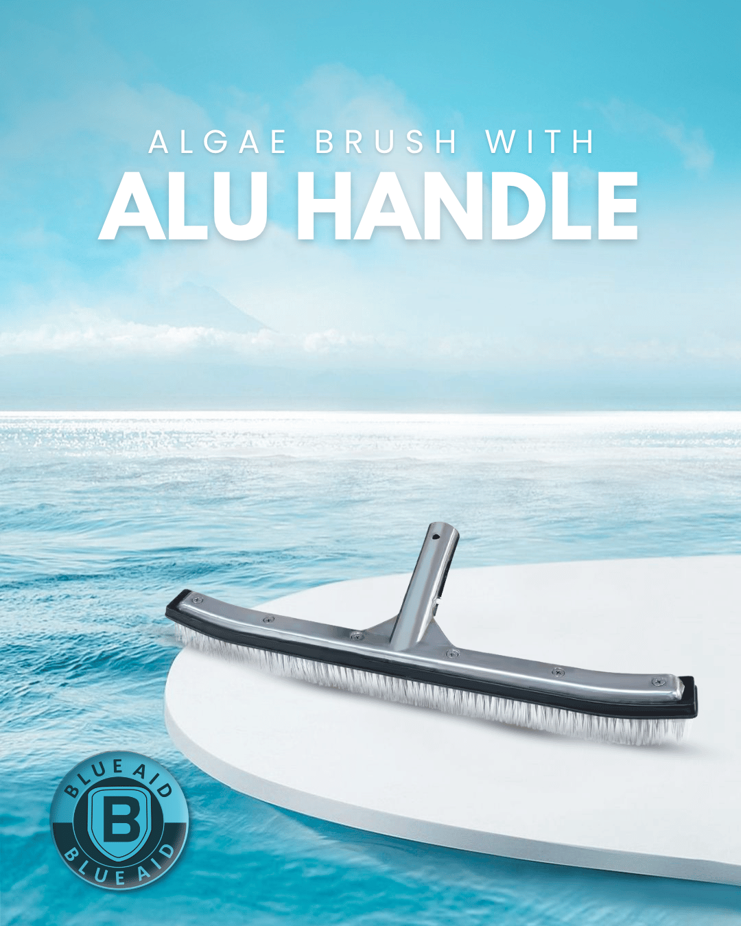 Algae brush with alu handle